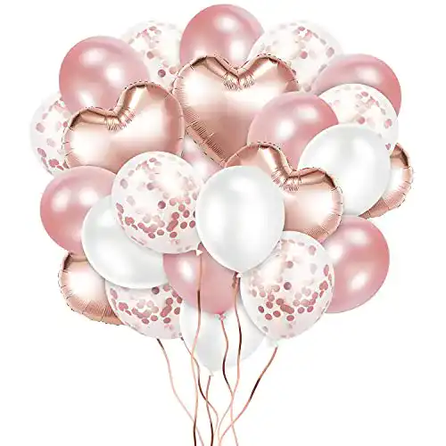 Luftballon Set Crislove, 48 Stück Folien- und Latexballons