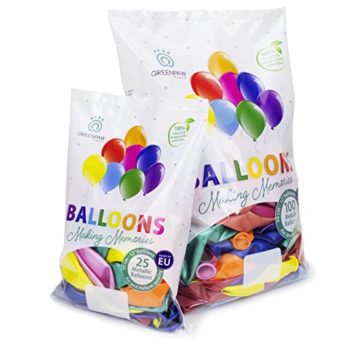 Luftballons Green Paw Products gemischte Farben