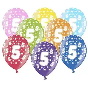 Luftballons libetui 10 kunterbunte 5 geburtstag ballons