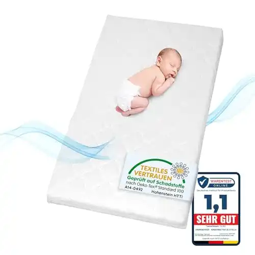 Arensberger Kindermatratze Stella 60×120 cm mit Trittfester Kante