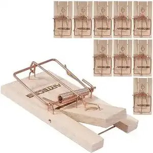 Mausefalle schlagfalle artecsis 10er set mausefallen aus holz