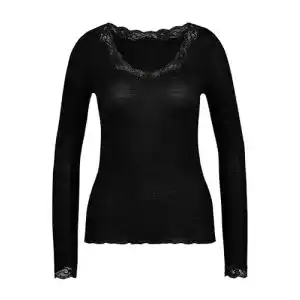 Merino unterwaesche damen calida richesse lace langarm shirt