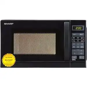 Mikrowellen sharp freistehend r642bkw 2 in 1 mit grill