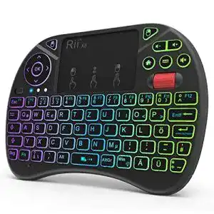 Mini tastatur rii mini tastatur mit touchpad smart tv tastatur