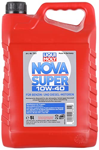 Motoröl 10w40 Liqui Moly Nova Super 10W-40, 5 L, mineralisch