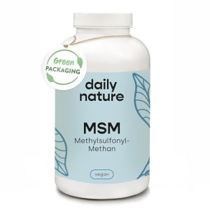 MSM-Kapseln dailynature MSM Kapseln hochdosiert | 1600 mg MSM Pulver - msm kapseln dailynature msm kapseln hochdosiert 1600 mg msm pulver