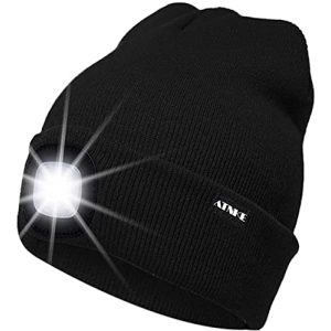 Mütze mit Licht ATNKE LED Beleuchtete Mütze, Wiederaufladbare
