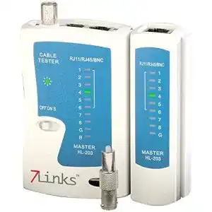 Netzwerktester 7links netzwerk kabeltester fuer rj45 rj11 kabel
