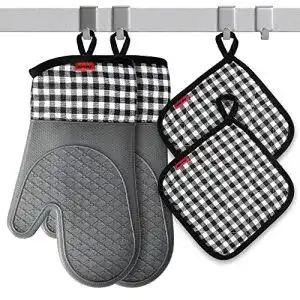 Ofenhandschuhe ankway ofenhandschuh und topflappen set