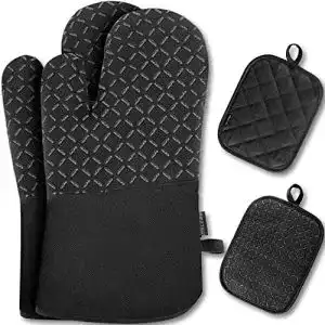 Ofenhandschuhe milcea topflappen topfhandschuhe 4er set