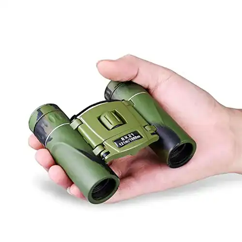 Opernglas 8×21 Kompakt Fernglas für Erwachsene und Kinder