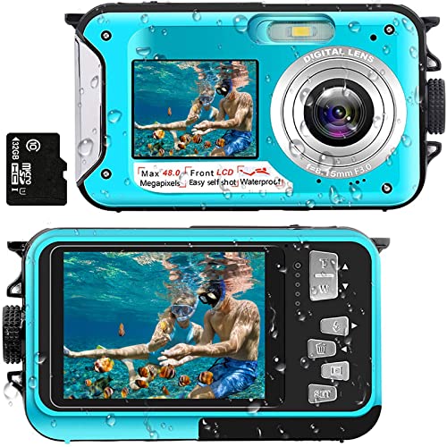 Outdoor-Kamera LanteXG Unterwasserkamera Full HD 2.7K 48MP