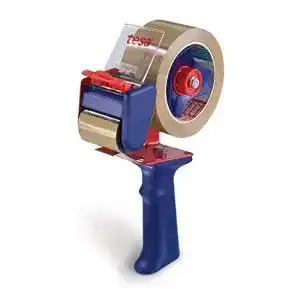 Paketbandabroller tesa 6300 abroller fuer klebeband blau rot gummi