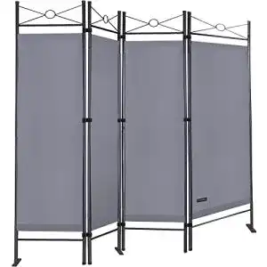 Paravent deuba trennwand 180x160cm 4 teilig blickdicht