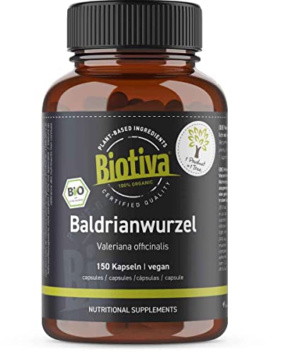 Pflanzliche Beruhigungsmittel Biotiva Baldrian Bio 150 Kapseln