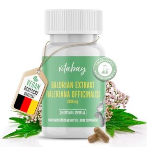 Pflanzliche Beruhigungsmittel vitabay Baldrian Extrakt 2000 mg (4:1)