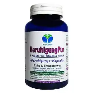 Pflanzliche beruhigungsmittel vitalleben beruhigung pur 120 kapseln