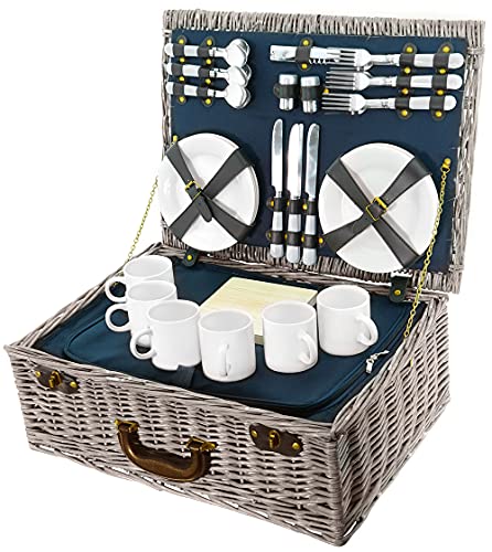 Picknickkorb BEM Smak für 6 Personen, 40 teiliger Picknick-Koffer