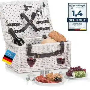 Picknickkorb goodsgadgets weidenkorb aus weide
