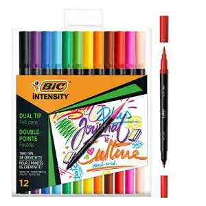 Pinselstifte bic intensity filzstifte set dual tip brush pen