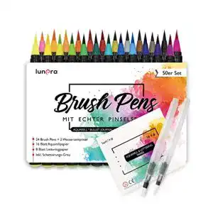 Pinselstifte lunera brush pen set 50er set