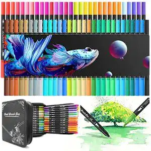 Pinselstifte melarqt pinselstift set 60 farben dual tip aquarell