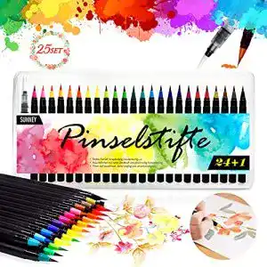 Pinselstifte sunney set 24 aquarell 1 wassertankpinsel