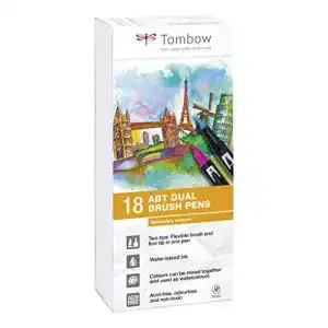 Pinselstifte tombow abt 18p 2 fasermaler dual brush stift