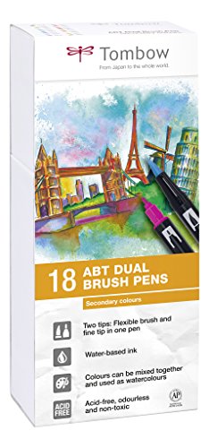 Pinselstifte Tombow ABT-18P-2 Fasermaler Dual Brush Stift