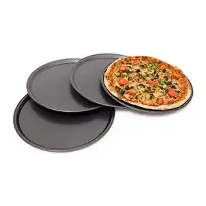 Pizzablech relaxdays rund backblech 4er set backset
