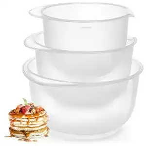 Plastikschuessel com four 3 teiliges ruehrschuessel set rutschfest