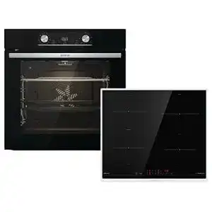 Pyrolyse backofen gorenje 738971 einbaubackofen set optibake black
