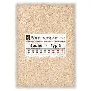 Raeucherchips raeucherspan de raeuchermehl buche 2kg