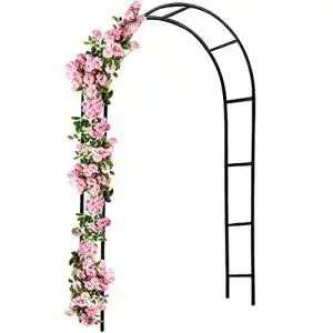 Rankgitter metall gardebruk rosenbogen 240x140x37cm
