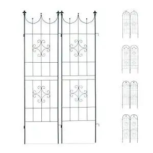 Rankgitter metall relaxdays rankgitter 2er set metall