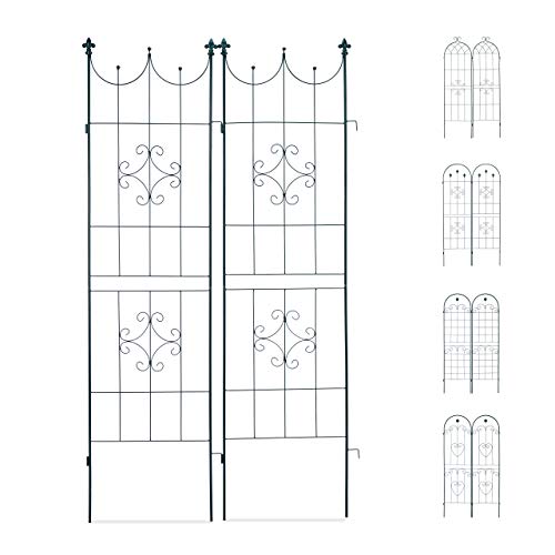 Rankgitter (Metall) Relaxdays Rankgitter 2er Set, Metall