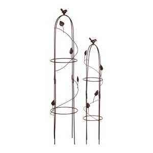 Rankgitter (Metall) VERDOBA Obelisk Rankhilfe Metall, 2er-Set - rankgitter metall verdoba obelisk rankhilfe metall 2er set