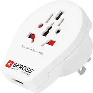 Reiseadapter skross world to usa usb charger