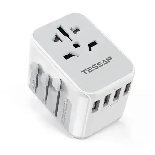 Reiseadapter TESSAN Universal für weltweit Steckdosenadapter