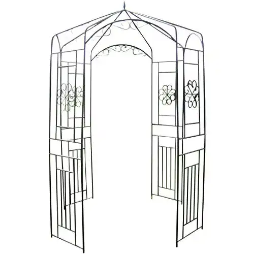 Rosenbogen Metall Aleos als Rankhilfe und Pergola