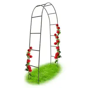 Rosenbogen metall relaxdays torbogen garten pulverbeschichtet