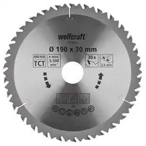Saegeblatt 190x30 wolfcraft 6736000 handkreissaegeblatt hm