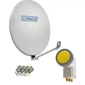 Sat anlage schwaiger 4593 satelliten set satellitenschuessel