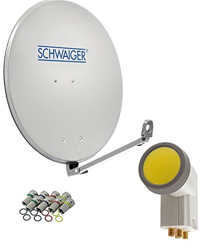 SAT-Anlage SCHWAIGER 4593 Satelliten-Set Satellitenschüssel
