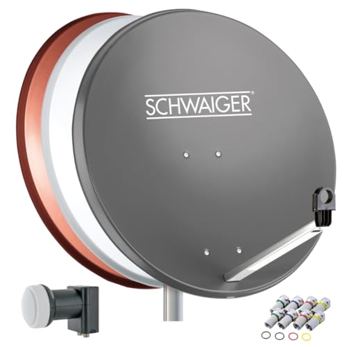SAT-Anlage SCHWAIGER 487 Satelliten-Set Satellitenschüssel