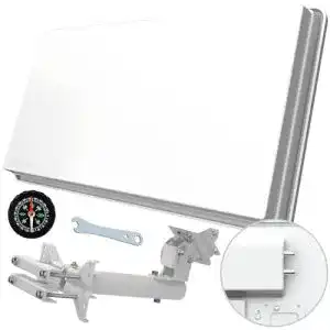 Sat anlage strong sa62 flachantenne twin mit fensterhalterung
