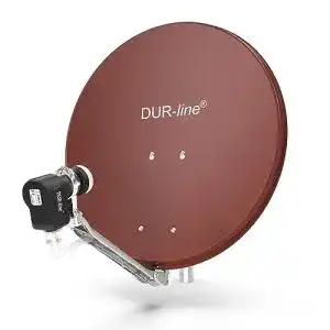 Satellitenschuessel 60 cm dur line 4 teilnehmer set
