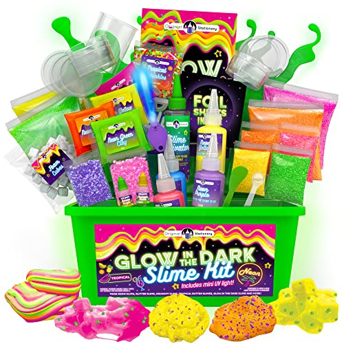 Schleim-Set Original Stationery Tropical Glow in the Dark Schleim