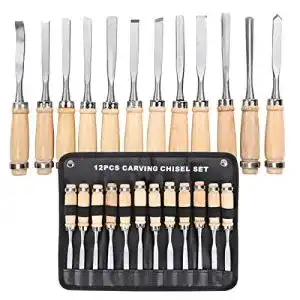 Schnitzwerkzeug trintion stechbeitel set 12 teilig holzmeissel set
