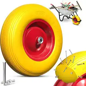 Schubkarrenrad vollgummi masko pu 200 kg pannensicher